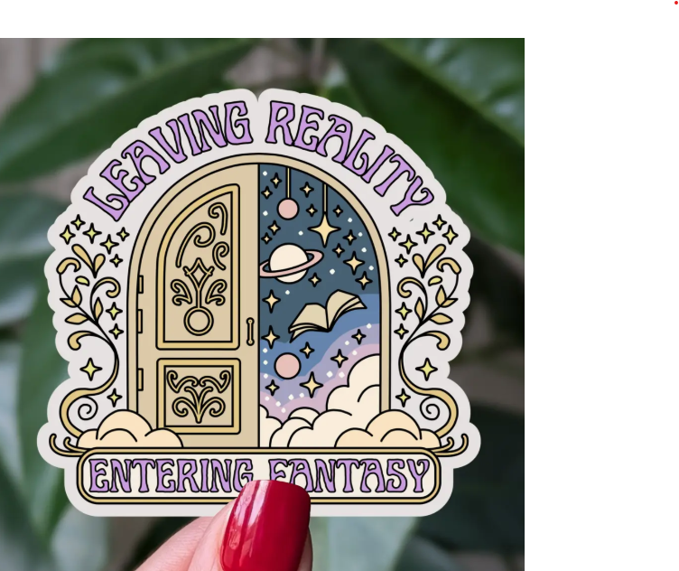 Fantasy Book Lover Sticker