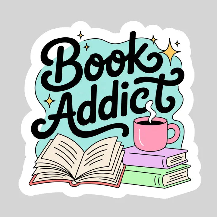 Book Addict Sticker